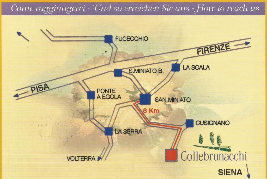 Collebrunacchi B&B San Miniato Bagian luar foto